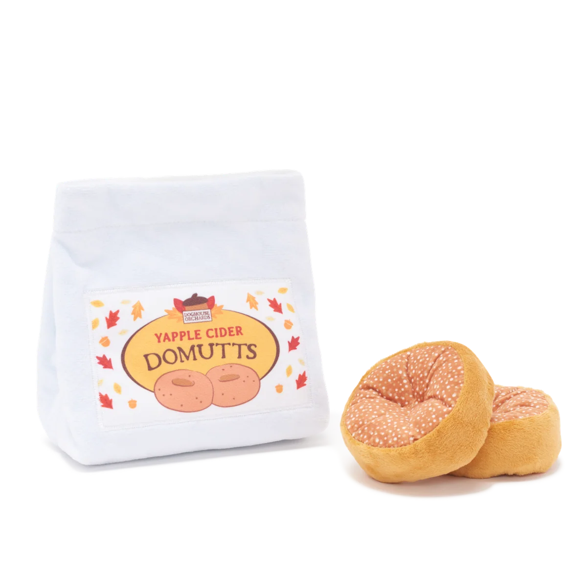 Apple Cider Domutts Plush Multi-Part + Enrichment Dog Toy - Image 6