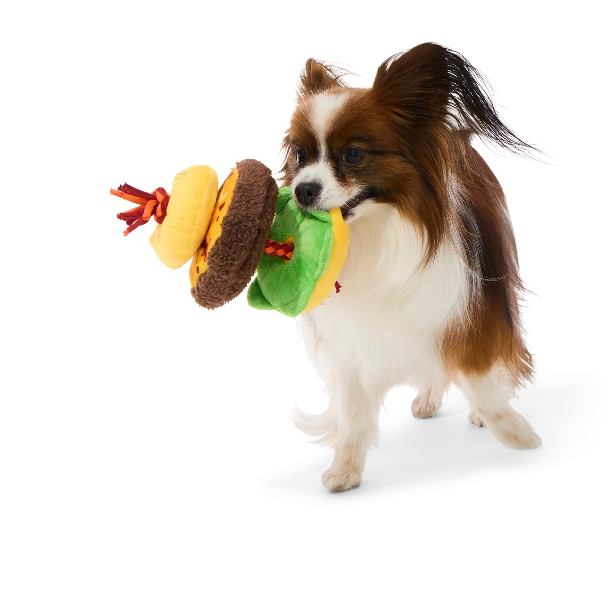 Barkin' Cheese Burger Plush Tug Dog Toy - Image 4
