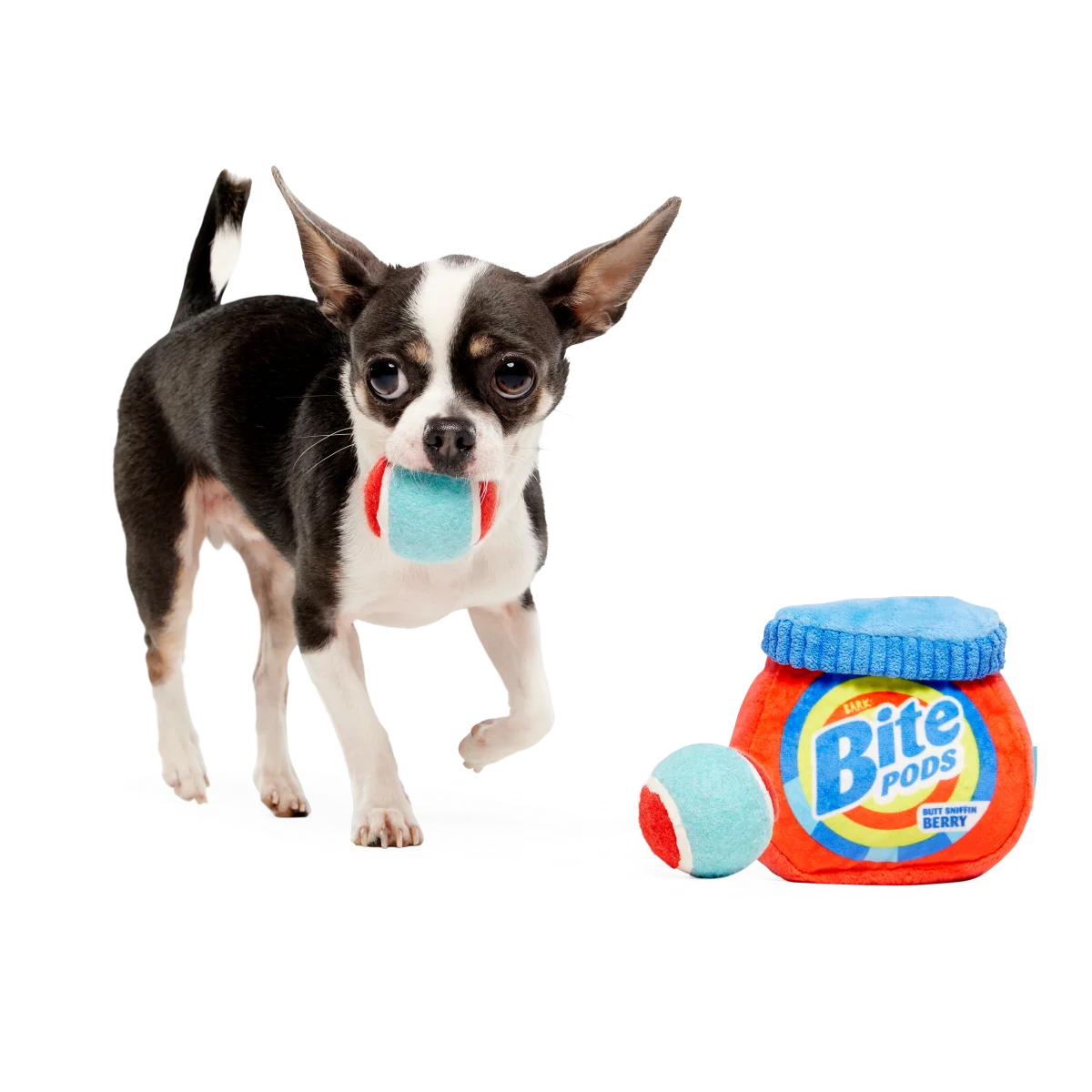 Bite Pods Plush Multi-Part + Fetch + Enrichment Dog Toy - Image 2