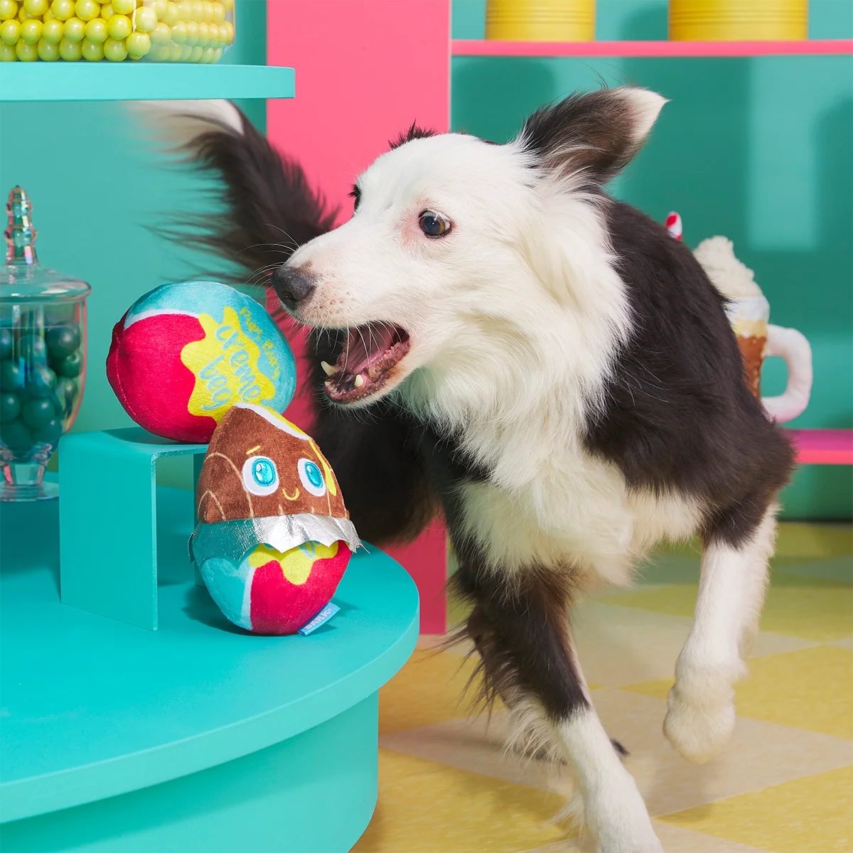 Cadfurry Eggs Plush Multi-Part + Fetch Dog Toy - Image 3