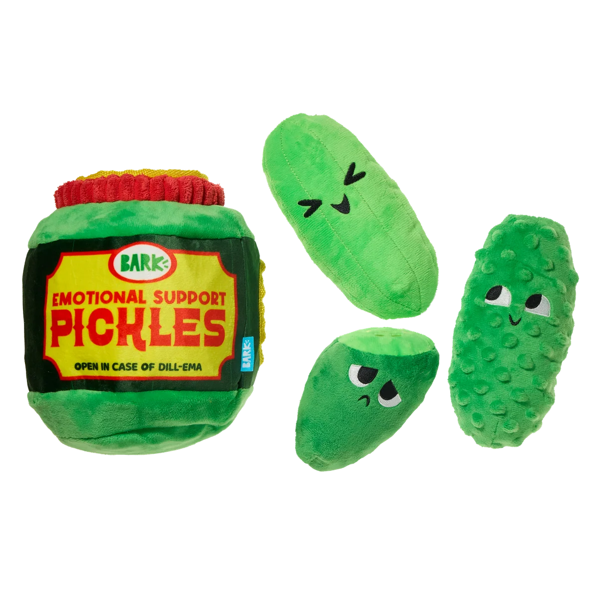 Dill-emma Squad Pickle Plush Extra-Large + Multi-Part Dog Toy - Image 5
