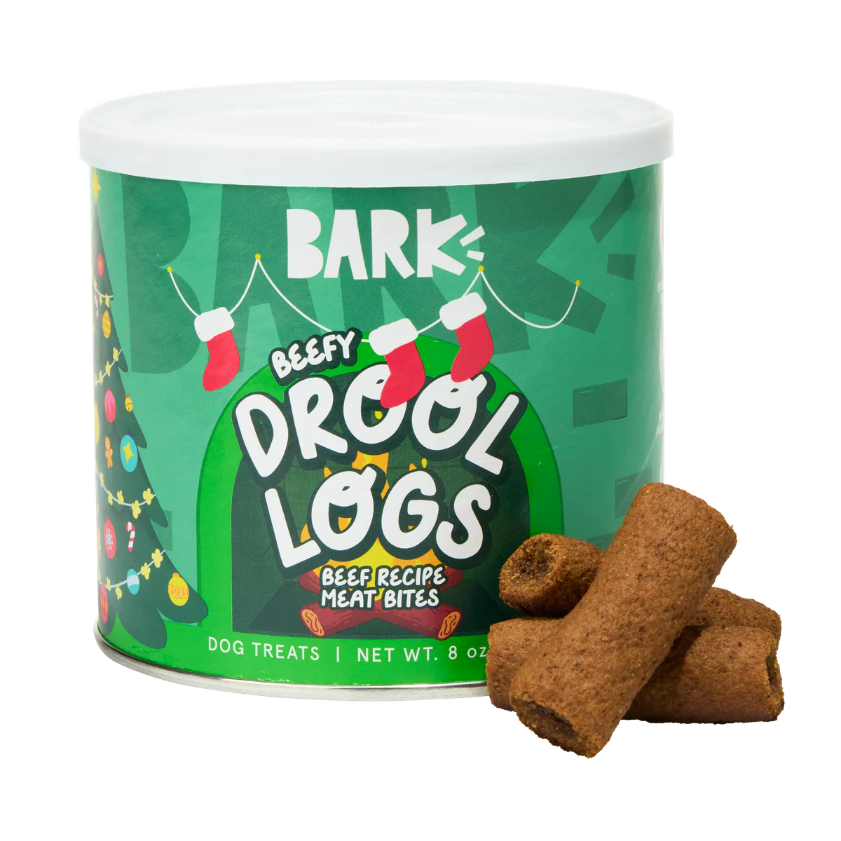 Drool Logs Beef Recipe Dog Treats, 8 oz