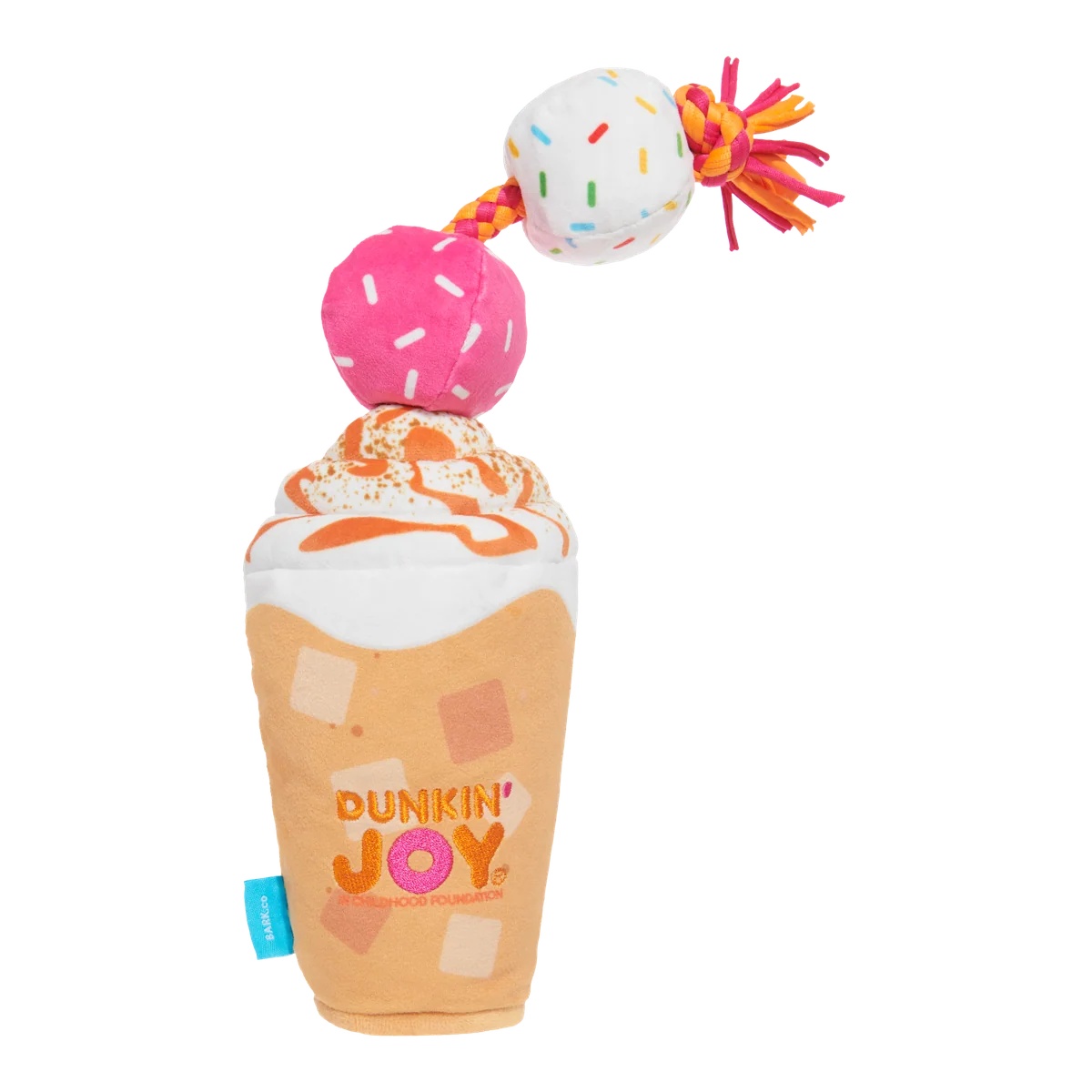 Dunkin'® Pumpkin Signature Latte Plush Tug Dog Toy - Image 3