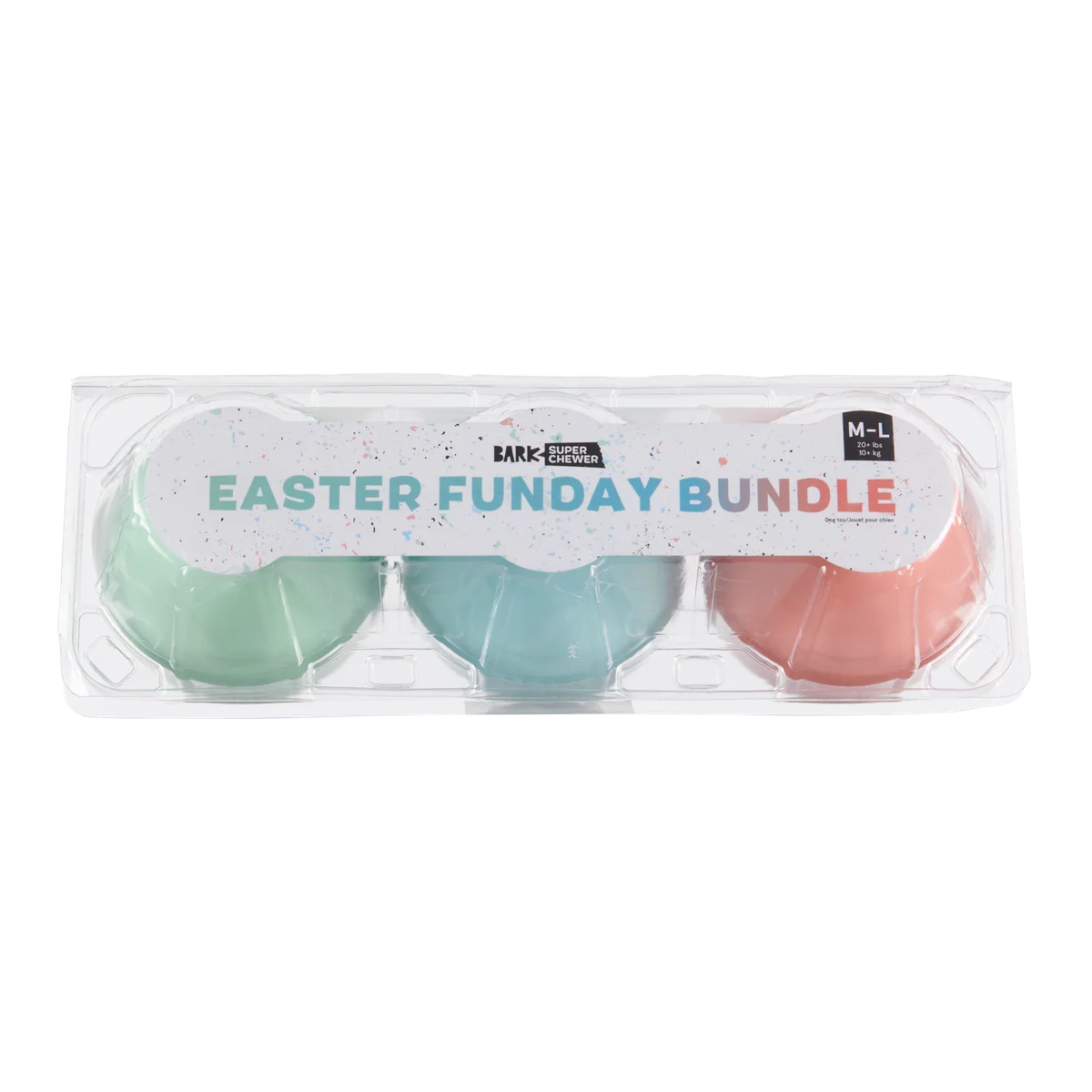 Easter Funday Bundle Super Chewer Durable Multi-Part + Fetch Dog Toy