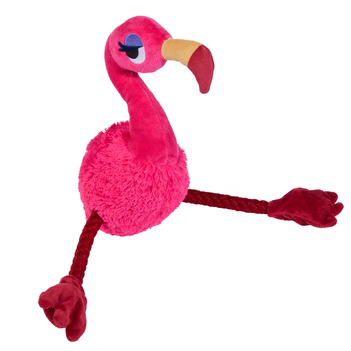 Fahari Flamingo Plush Extra-Large + Tug Dog Toy - Image 2