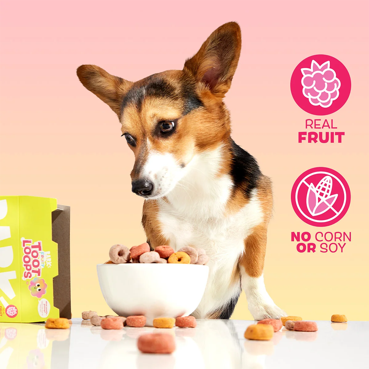 Fruity Toot Loops™ Mixed Berry Crunchy Dog Treats, 24 oz - Image 2