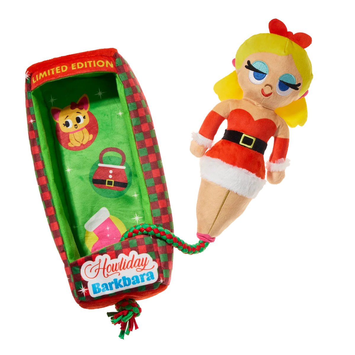 Howliday Barkbara Doll Plush XXL Tug Dog Toy - Image 2