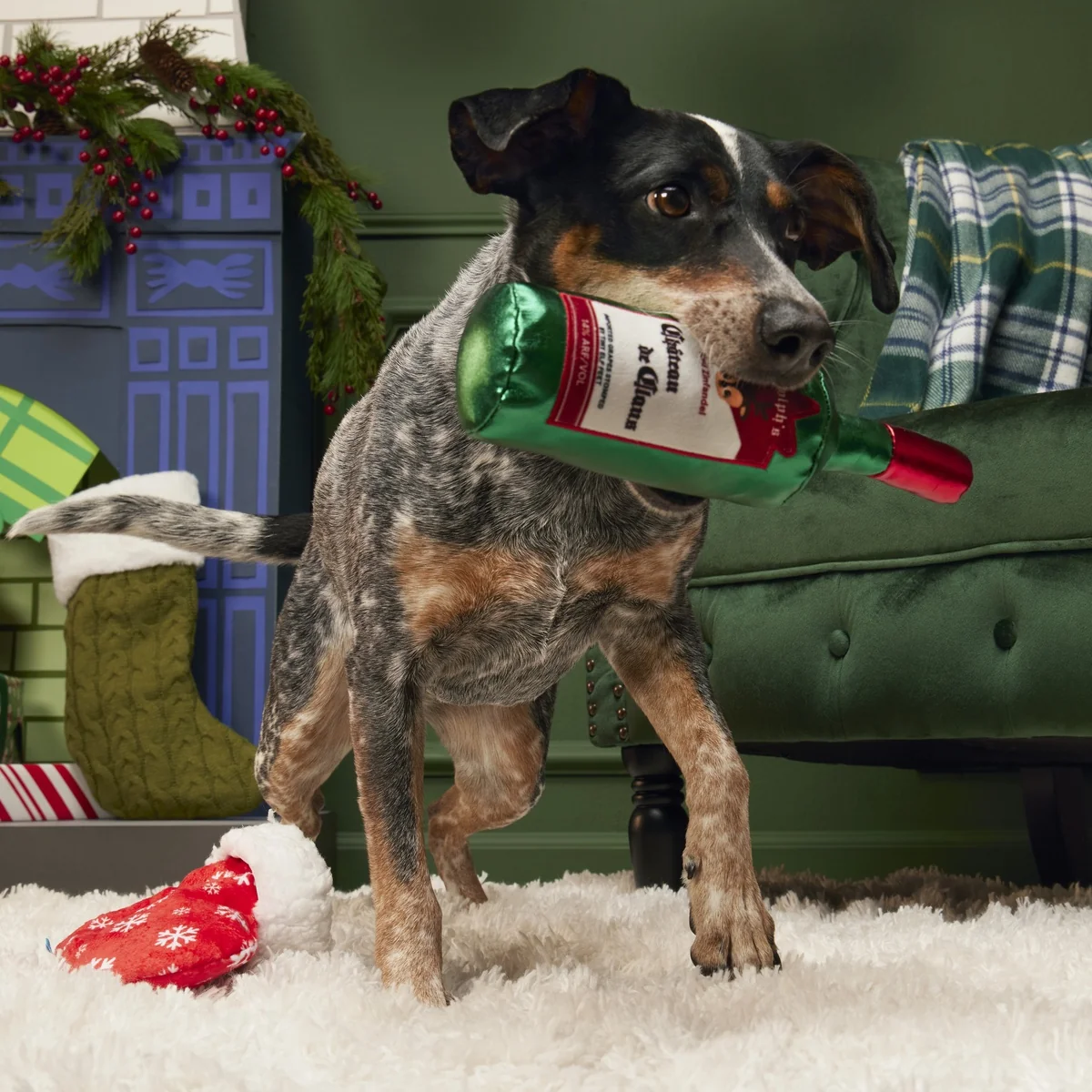 Jolly Juice Stocking Plush Multi-Part Dog Toy - Image 2