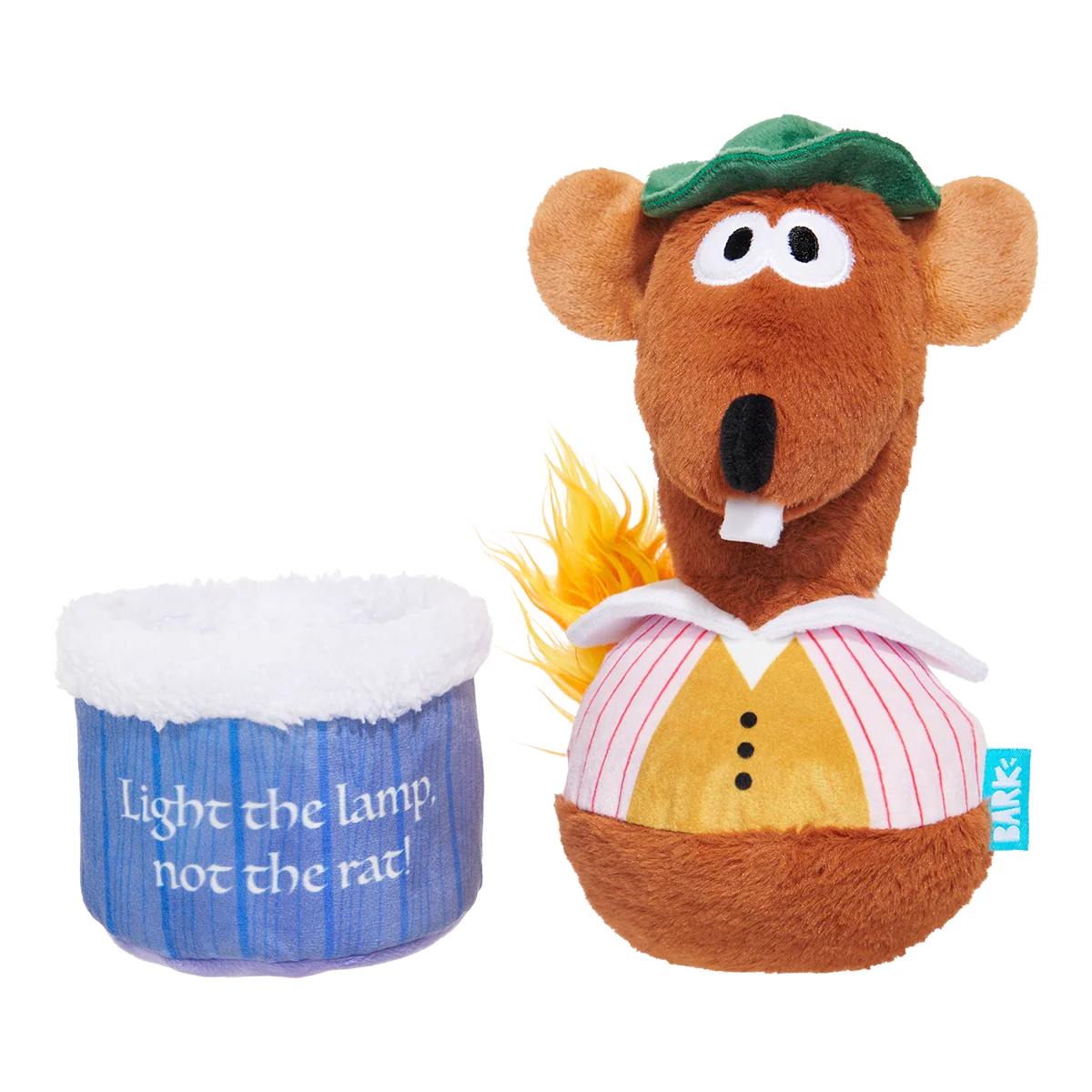 Lamplighter Rizzo the Rat Plush Multi-Part + Enrichment Dog Toy - Image 10