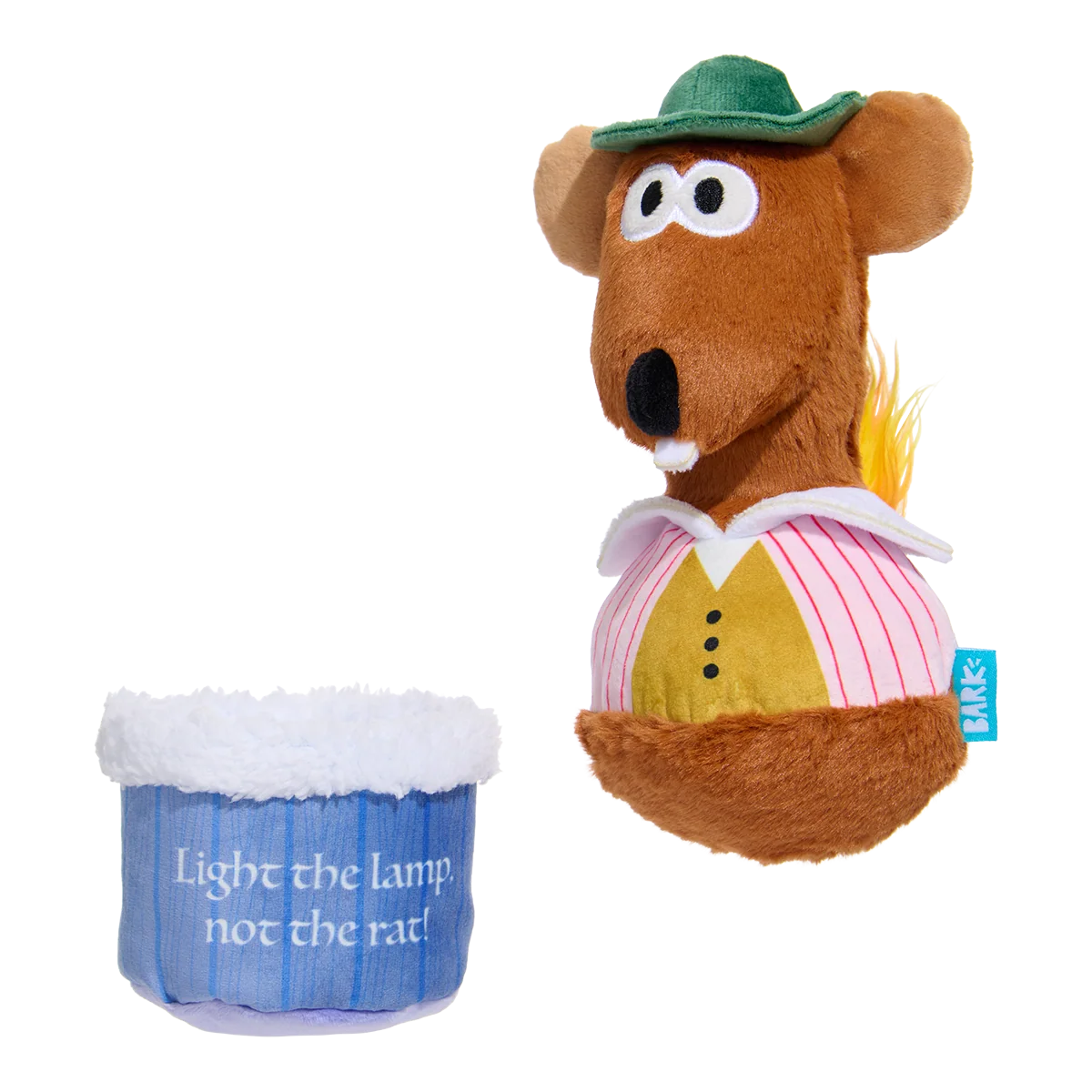 Lamplighter Rizzo the Rat Plush Multi-Part + Enrichment Dog Toy - Image 2