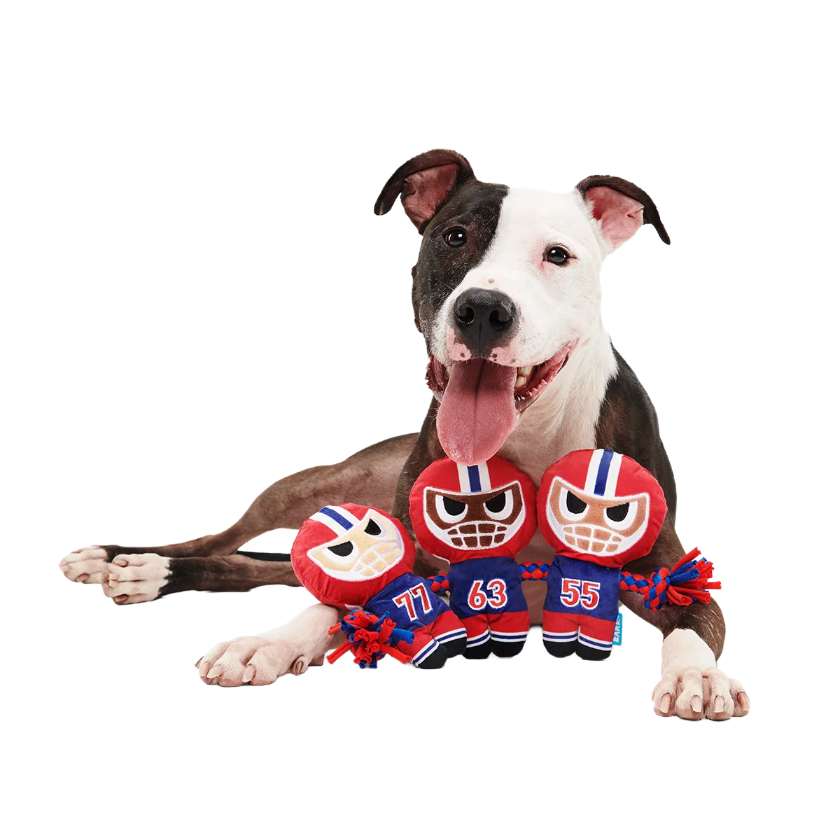 Linebarkers Plush Tug Dog Toy - Image 5