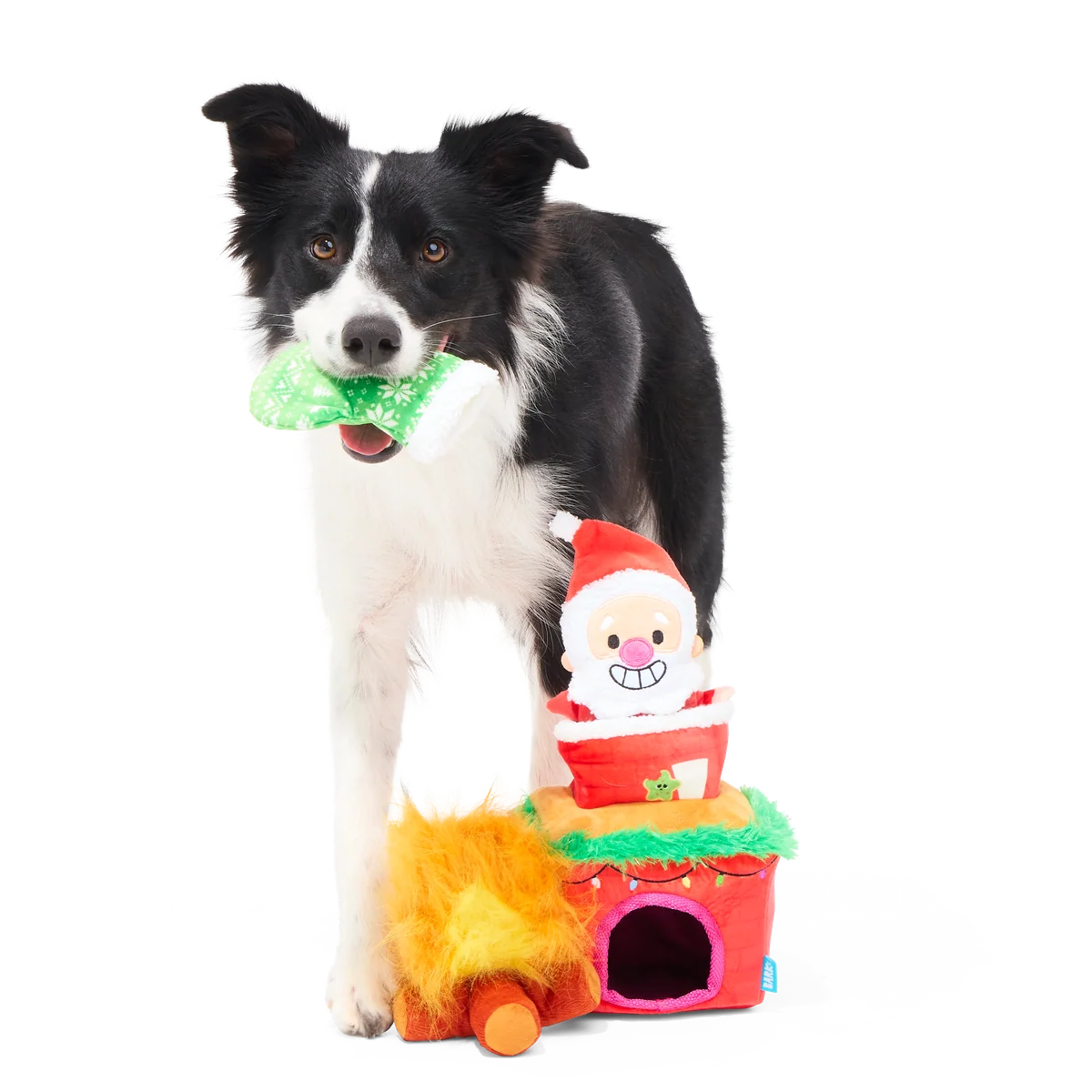Mutts Be Santa Plush Extra-Large + Enrichment + Multi-Part Dog Toy - Image 5