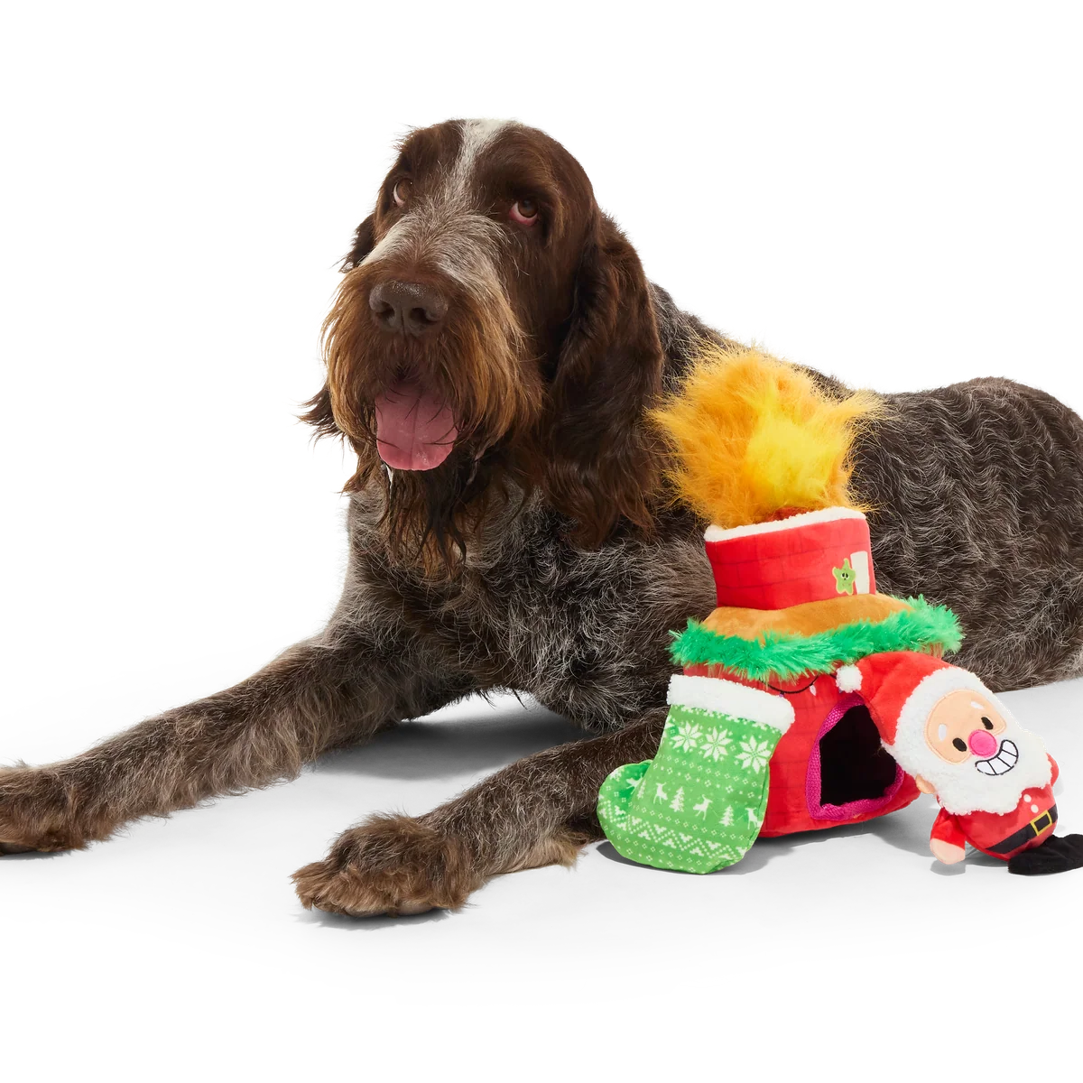 Mutts Be Santa Plush Extra-Large + Enrichment + Multi-Part Dog Toy - Image 6
