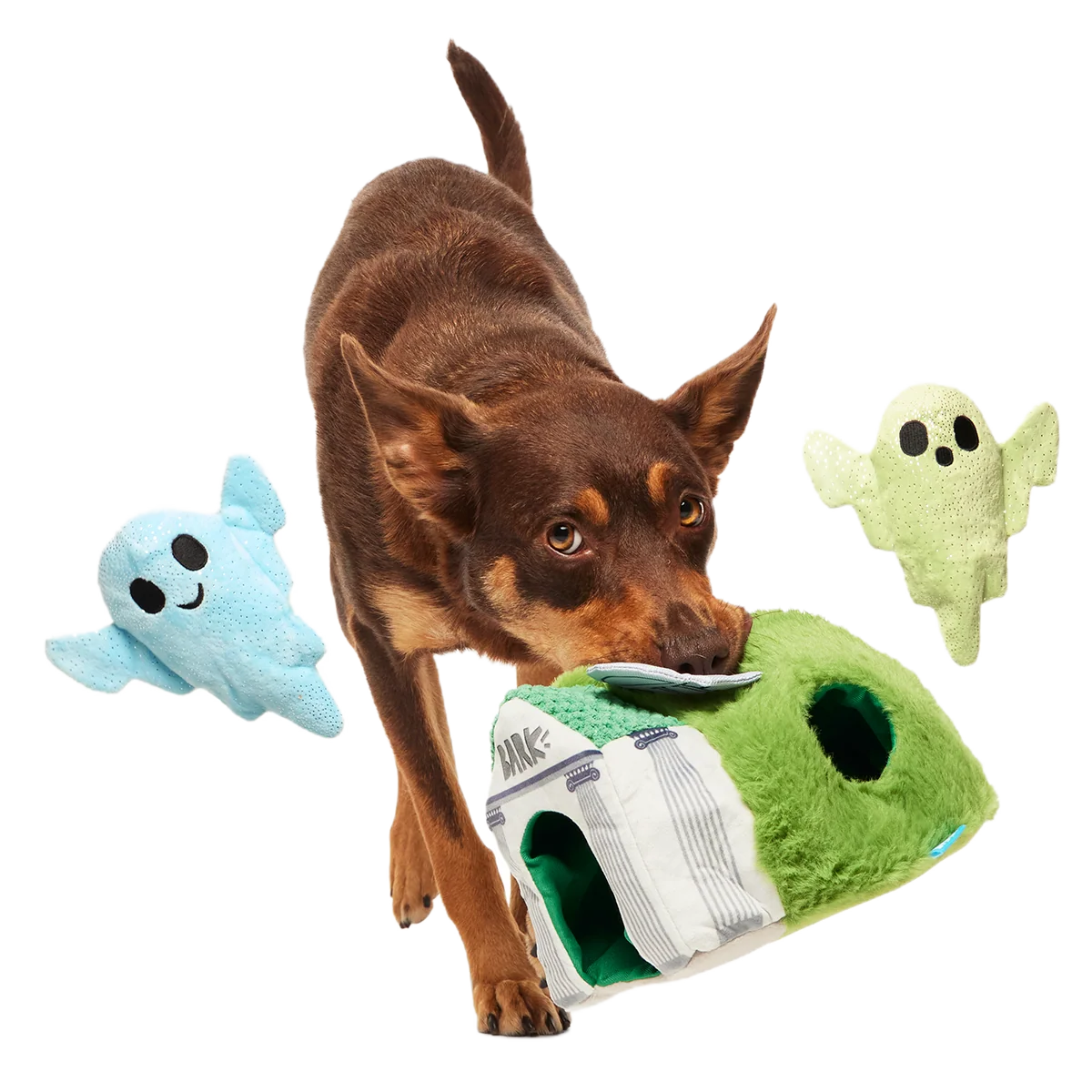 Now You See 'Em Mausoleum Plush Multi-Part + Enrichment Dog Toy - Image 4
