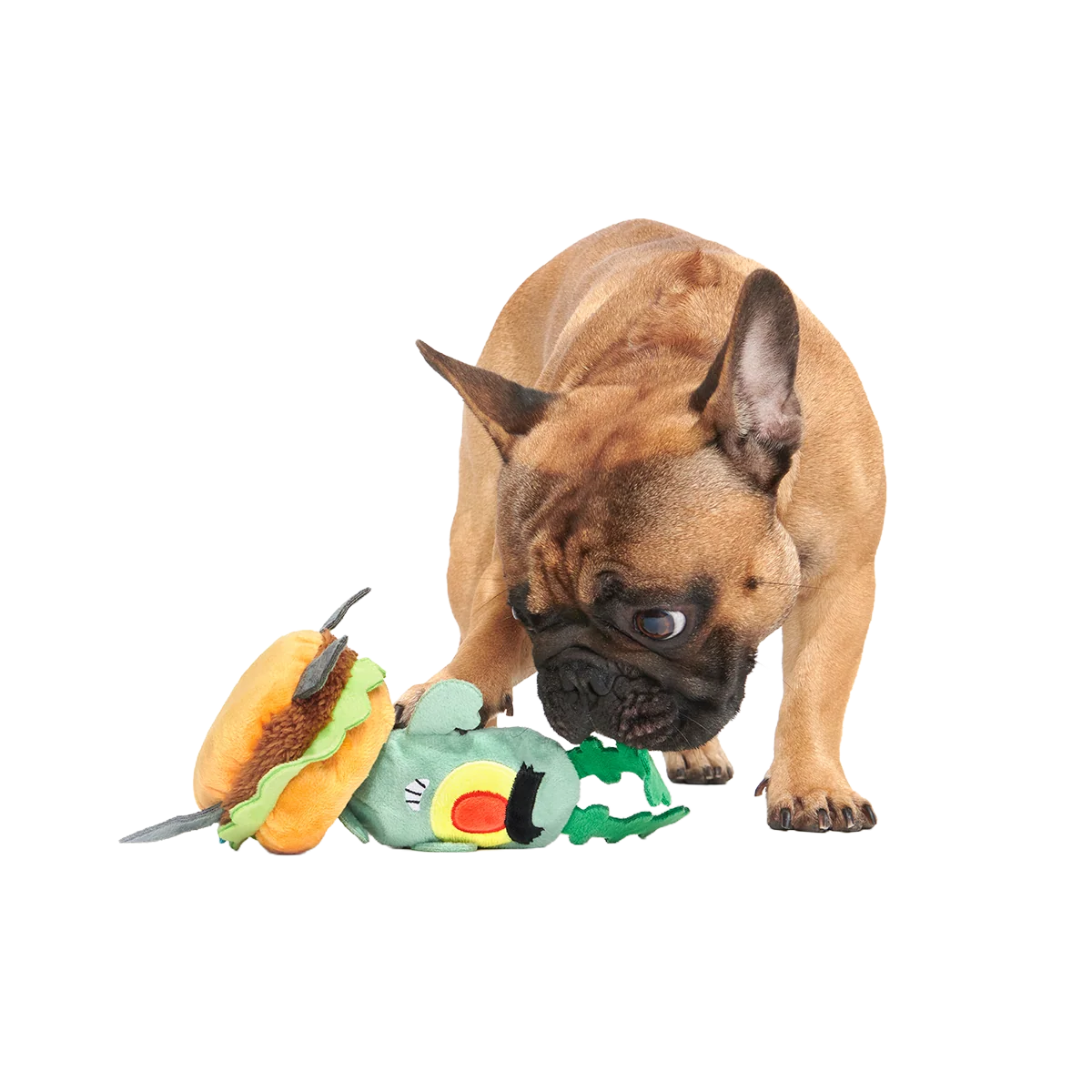 Patty Stealing Plankton Plush Multi-Part + Enrichment Dog Toy - Image 3