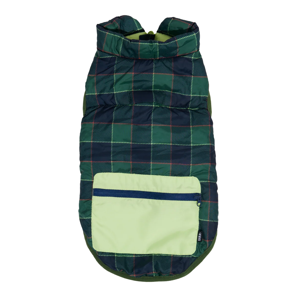 Plaid To The Bone Dog Puffer Vest - Image 11
