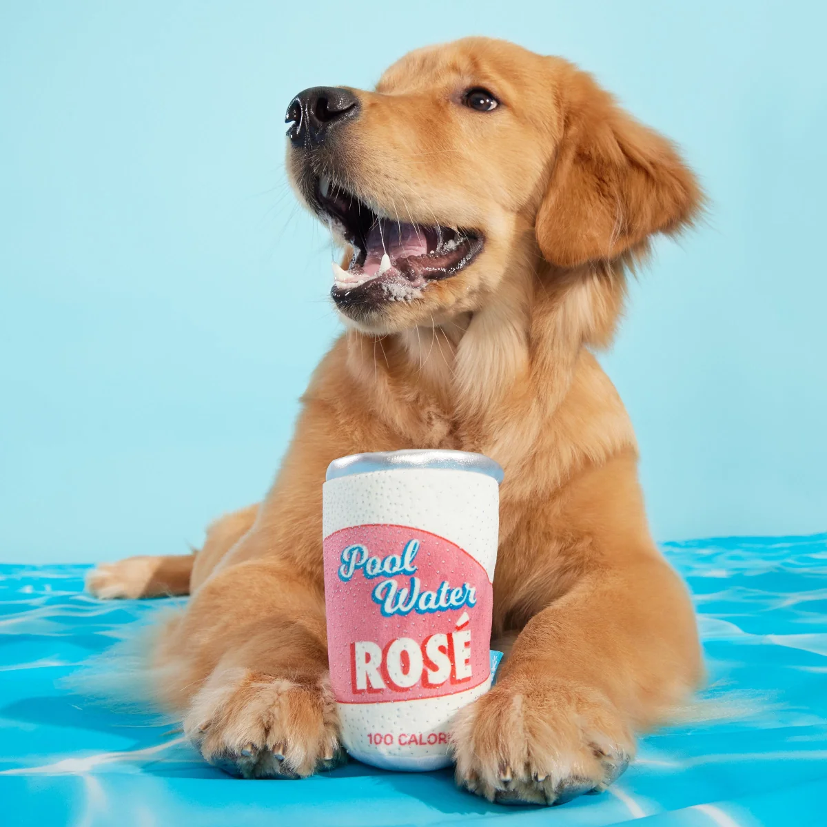 Pool Water Rose Plush Dog Toy - Image 3