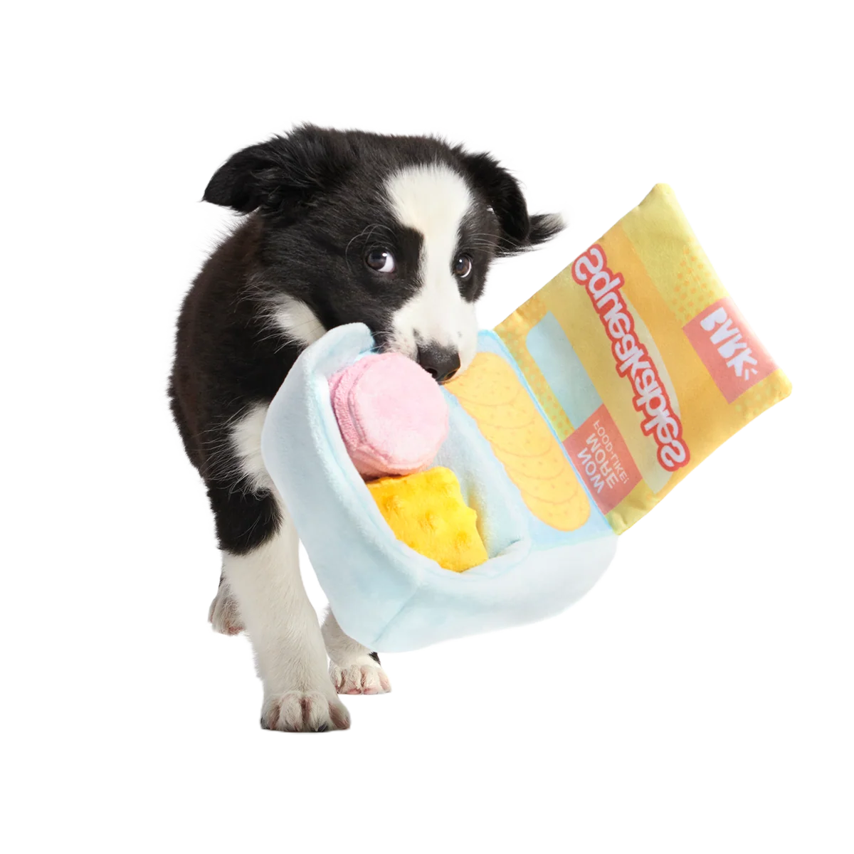 Squeakables Plush Multi-Part + Enrichment Dog Toy - Image 3