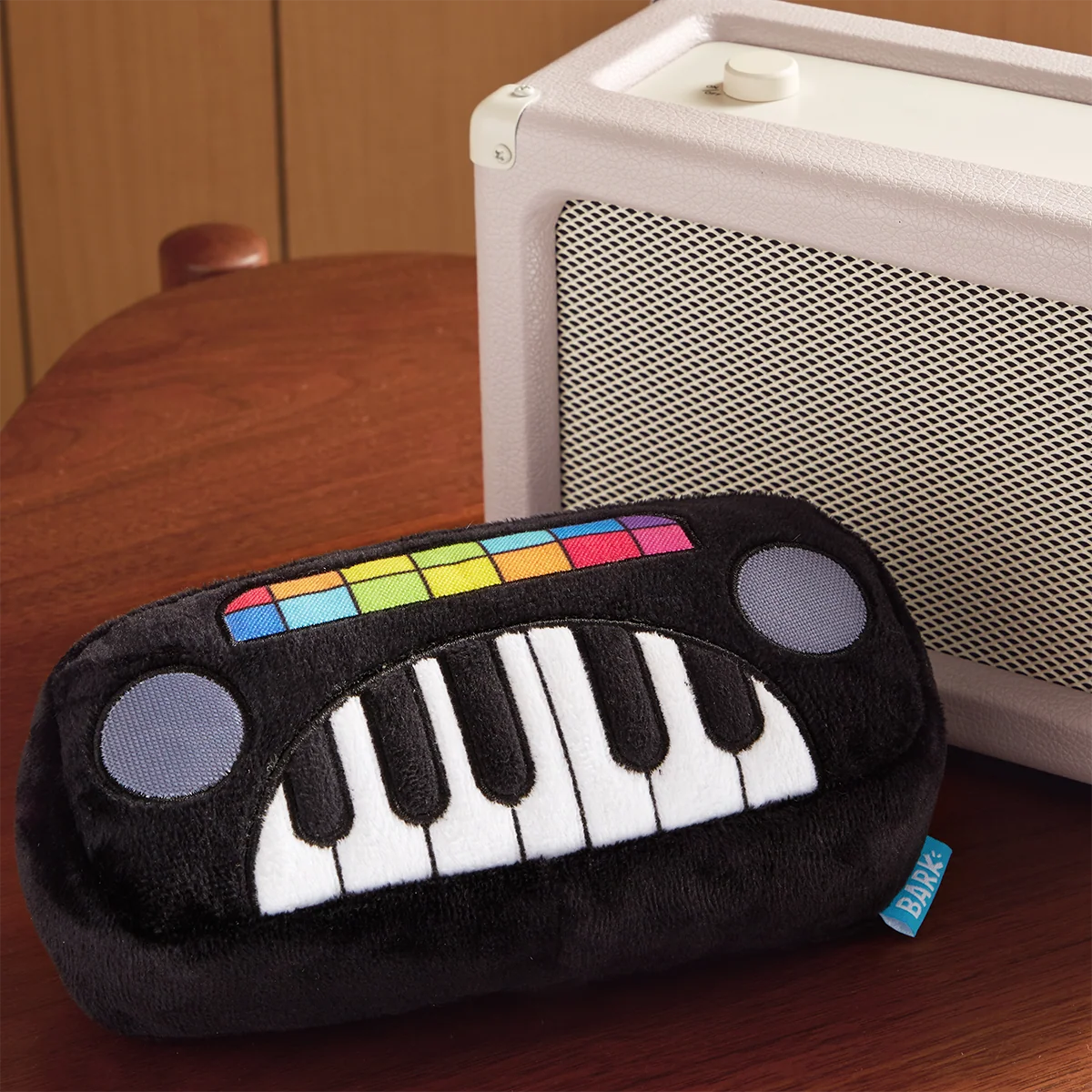 Squeaky Wonder Keyboard Plush Dog Toy - Image 5