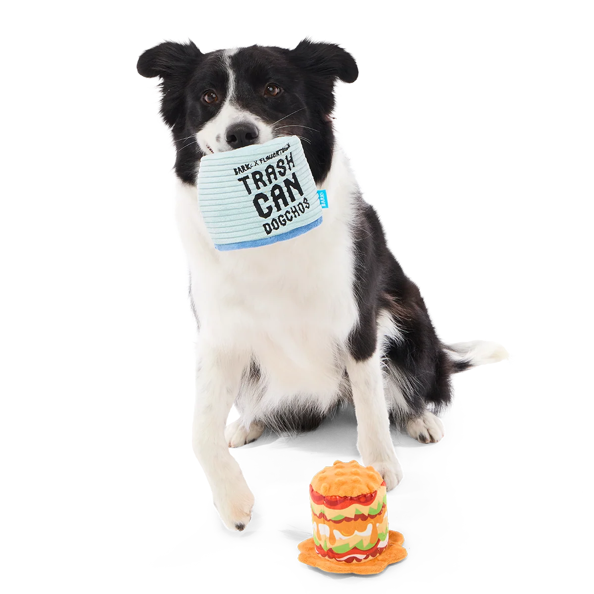 Trash Can Dogchos Plush Multi-Part + Enrichment Dog Toy - Image 2