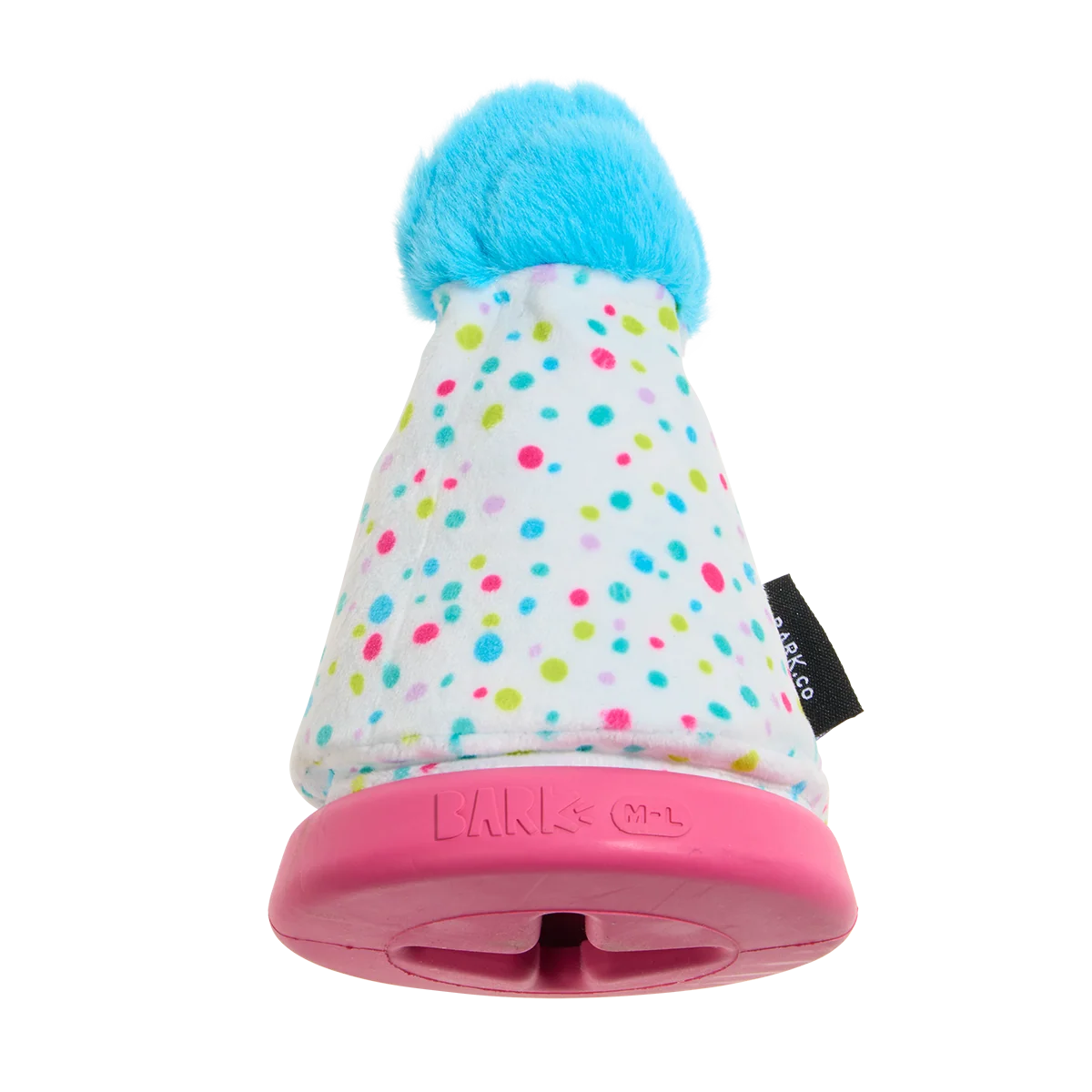 Treat Yourself Party Hat Super Chewer Durable 2-in-1 + Enrichment Dog Toy - Image 6